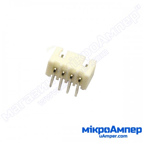 Конектор KLS1-2.50-04-R 4pin кутовий (на плату) Конектор KLS1-2.50-04-R 4pin кутовий (на плату)